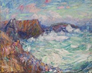 Coucher De Soleil Sur Morestil by John Peter Russell