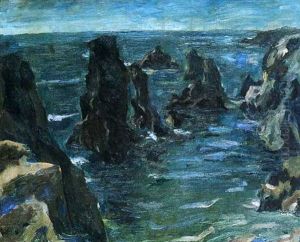 The Needles, Belle-ile (les Aiguilles, Belle-ile, Brittany) by John Peter Russell