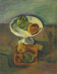 No. 4. Earthen Dish & Fruit