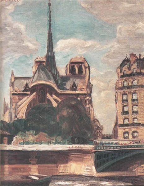 A View Of Notre Dame From The Seine - view 1