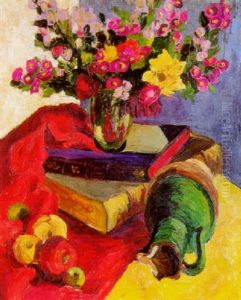 Nature Morte Au Pichet Vert by Morgan Russell