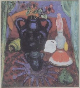 Still Life With Blue Jug by Morgan Russell