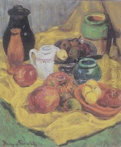 Still Life With Pomegranates by Morgan Russell