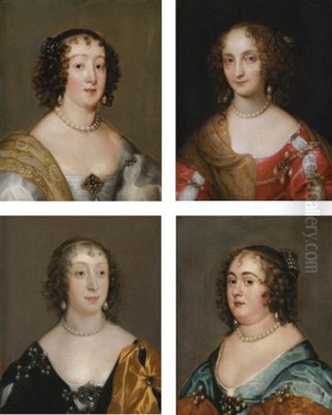 Portrait Of Dorothy, Countess Of Leicester (1598-1659) (+ 3 Others; Set Of 4) - view 1