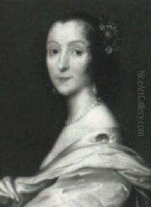 Portrait Of A Lady (lady Carlisle?) by Theodore Russell