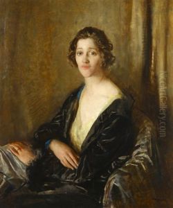 Portrait Of Mrs David Jagger Signed Lower Right