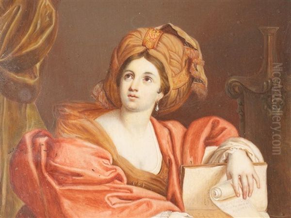 Lady With A Scroll - view 1