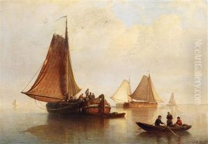Fischerboote Auf Der Zuidersee