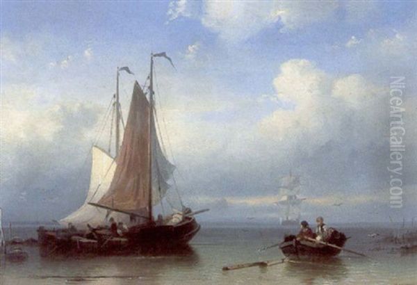 Vessels Moored Near Shore - view 1