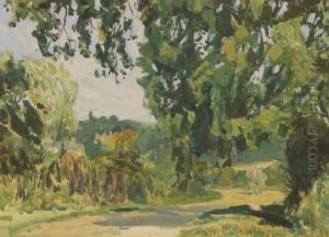 A Country Lane by Edwin Bottomley
