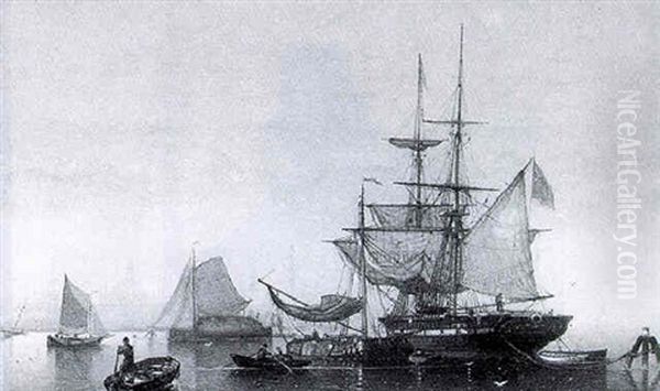 Moored Vessels On The Ij - view 1