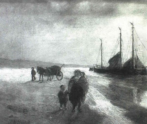 Family On A Beach - view 1