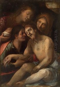 Cristo In Pieta Con La Madonna E I Santi Giovanni Evangelista E Maria Maddalena