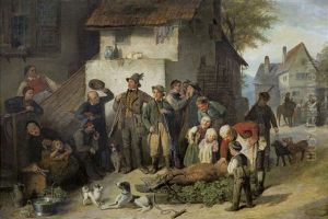 King Of The Hunt by Heinrich Franz Gaudenz von Rustige