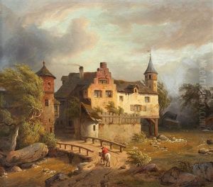 Dorf An Einem Fluss