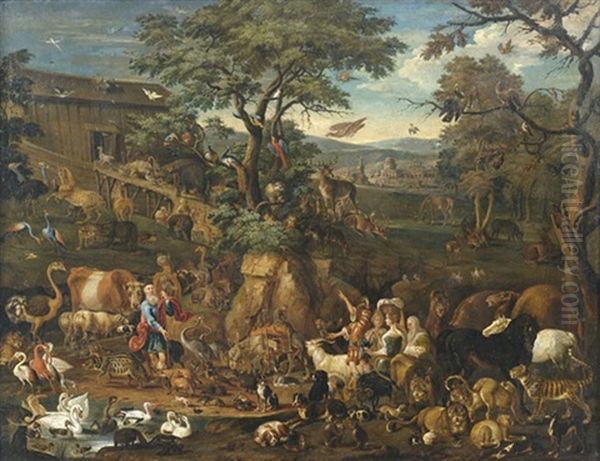 Zug Der Tiere In Die Arche Noah - view 1