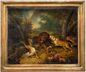 Hunde Greifen Wildschweine An (+ Eine Hundemeute Attackiert Zwei Baren; Pair)