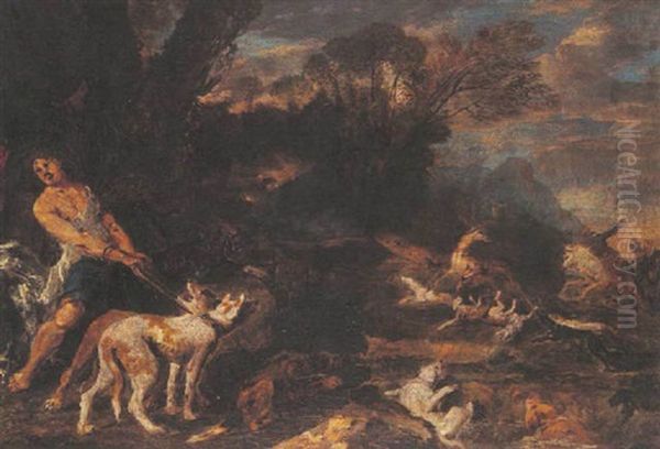 Scene De Chasse A Courre - view 1