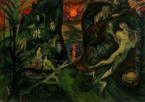 Apokalyptische Landschaft by Hubert Ruether