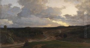 Abendstimmung In Der Heide by Johann Valentin Ruths