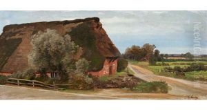 Norddeutsches Gehoft by Johann Valentin Ruths