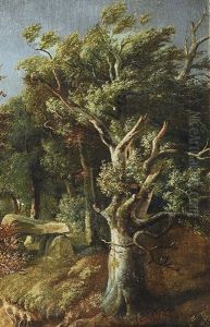 Norddeutsche Waldlandschaft by Johann Valentin Ruths