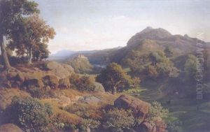 Thuringer Landschaft by Johann Valentin Ruths
