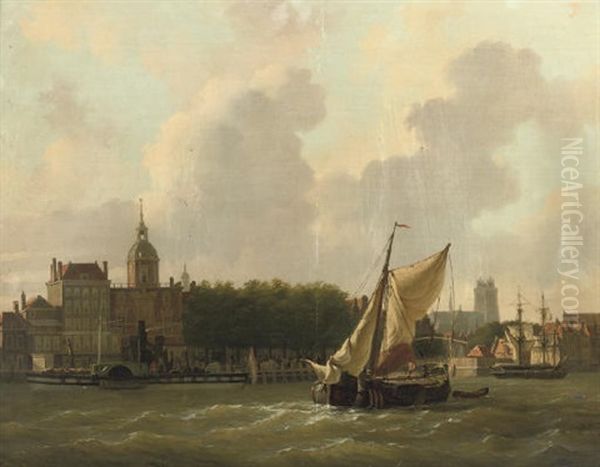 A View Of Hotel Bellevue In Dordrecht With The Grote Kerk Beyond - view 1