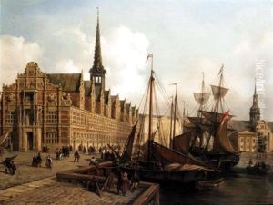 View Of Copenhagen by Johannes Rutten