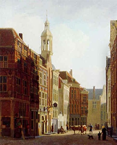 A View Of The Wijnstraat With The Wijnkoperskapel, Dordrecht - view 1