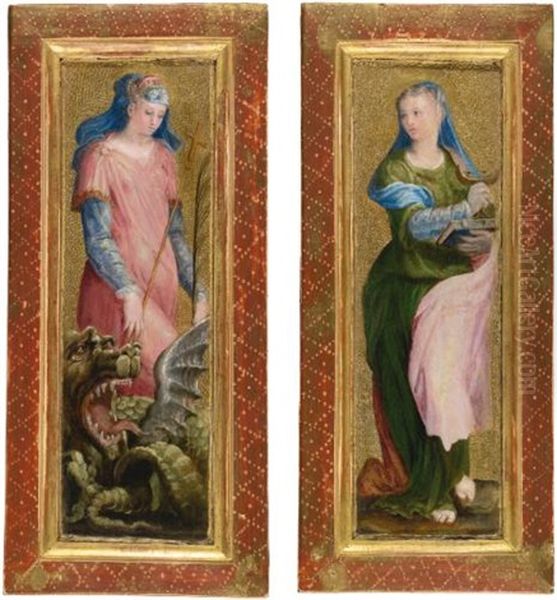 St. Margaret And St. Lucy (pair) - view 1