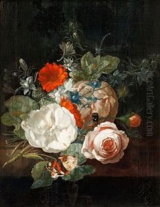 Stillleben Mit Blumen by Rachel Ruysch