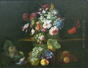 Still Life With Flowers And Fruit by Rachel Ruysch