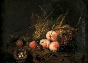 Still Life With Fruit, Insects, Lizard And Bird's Nest
