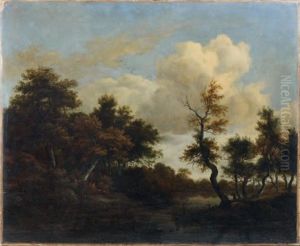 Paysage Boise Traverse Par Une Riviere by Jacob Salomonsz van Ruysdael