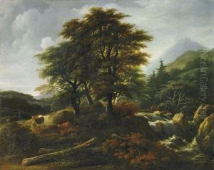 Wildbach Im Gebirge by Jacob Salomonsz van Ruysdael