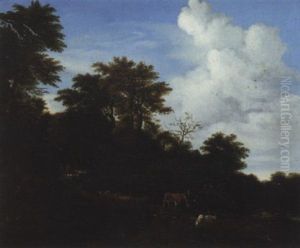 Le Retour Du Berger A L'etable by Jacob Salomonsz van Ruysdael