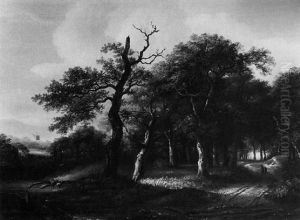 Waldlandschaft by Jacob Salomonsz van Ruysdael