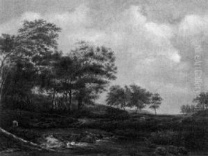 Bewaldete Fluslandschaft by Jacob Salomonsz van Ruysdael