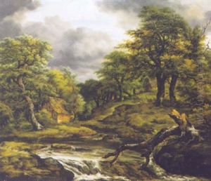 House By A Stream by Jacob Salomonsz van Ruysdael