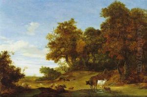 Waldlandschaft Mit Herde