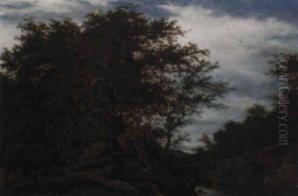 A Wooded River Landscape - view 1