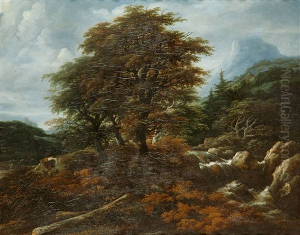 Paisaje Con Cascada - view 1