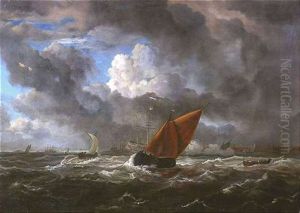 Schiffe Auf Bewegter See