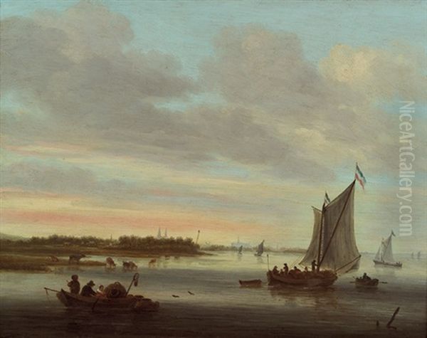 Fischerboote In Der Abenddammerung - view 1