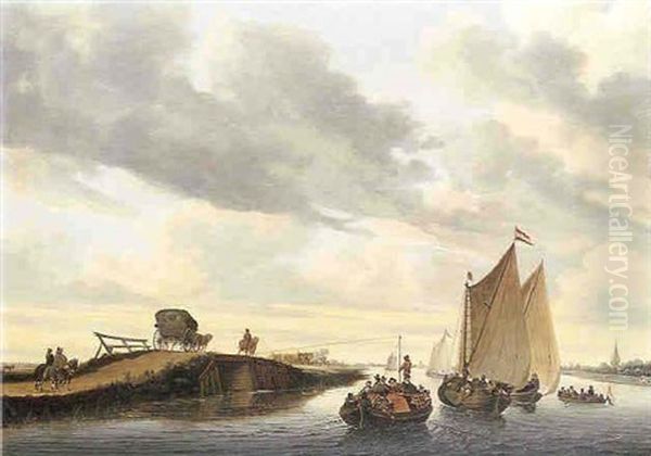 Paysage D'estuaire Dans La Campagne Hollandaise - view 1