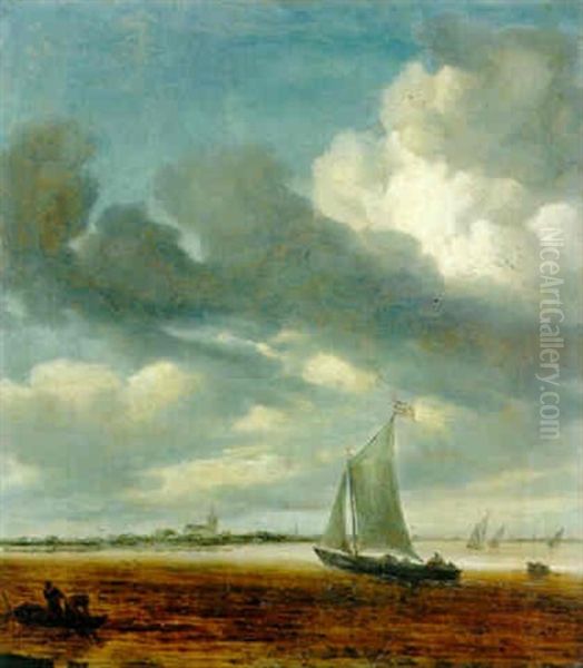 A Smalschip In An Estuary - view 1