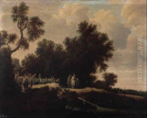 Die Taufe Des Mohrenkammerers by Salomon van Ruysdael
