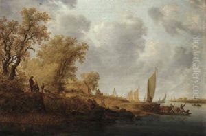 Peasants And Shepherds By A Ferry Peasants And Shepherds By A Ferry