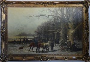 Paysage Anime Enneige by Jean (Jan) Michael Ruyten